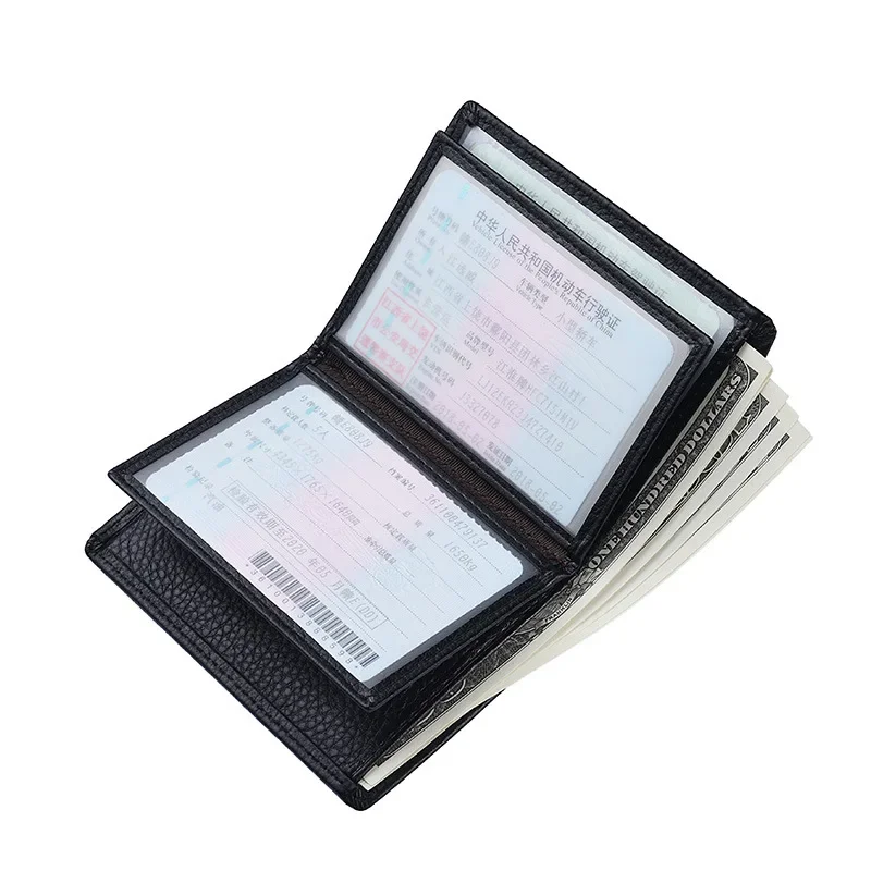 Men's Wallet Pu Male Card Bag Credit Card Driver's License Storage Bag