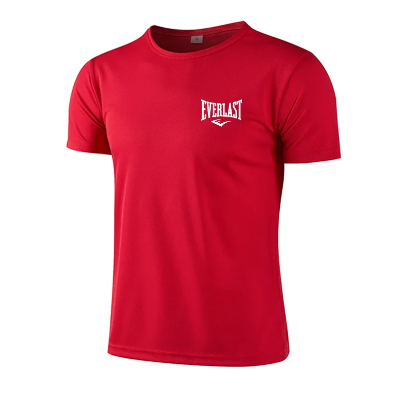 Mens Summer Breathable Quick Dry Short Sleeved Training Tee