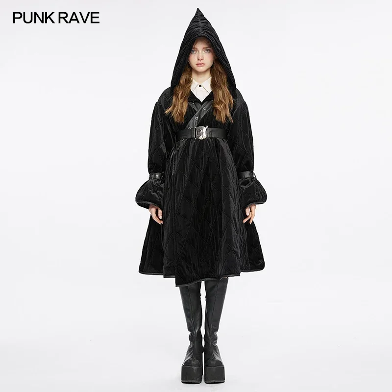 PUNK RAVE Women's Daily Double Side Wear Jacket Wizard Hat