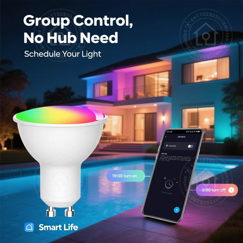 Smart LED Light Bulbs Tuya Smart WiFi GU10 5W 7W 9W 220V 110V Spotlight Works With Alexa Google Home Voice Control