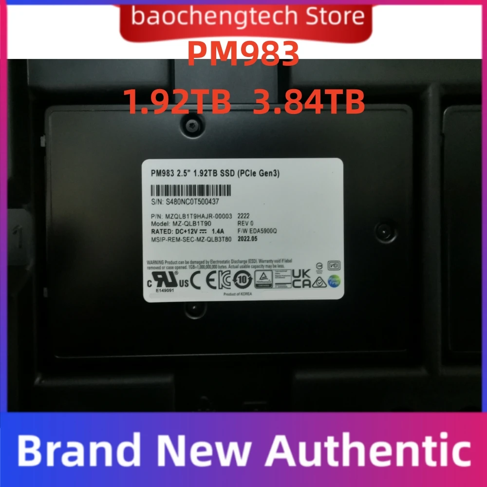 NEW PM983 2.5 NVMe U.2 Enterprise SSD 1.92TB 3.84TB  Internal Solid State Disk Hard Disk HDD PCIe Gen3x4 for SAMSUNG Server new p4510 8tb 4tb 2tb 1tb u 2 nvme 2 5in write dense server enterprise ssd solid state drive new original for intel ssdpe2kx0