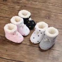Winter Baby Boots Infant Girls Boys Warm Snow Boots Fashion Cartoon Print First Walkers Newborn Plush Bootas Casual Cotton Shoes 2