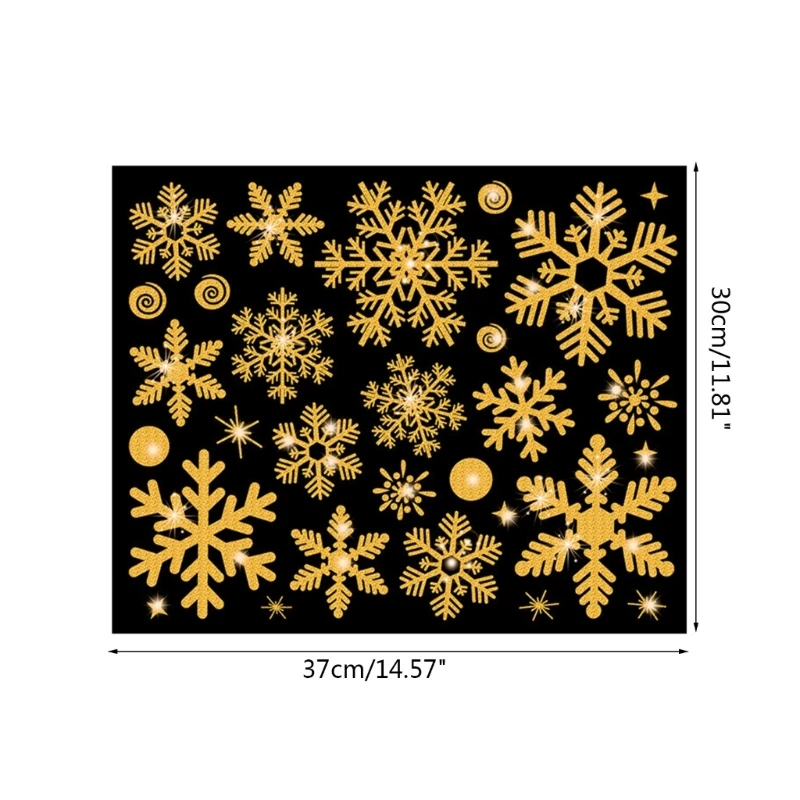Christmas Snowflake Sticker Wall Paper Mural Decorative Supplies wall sticker christmas stickers
