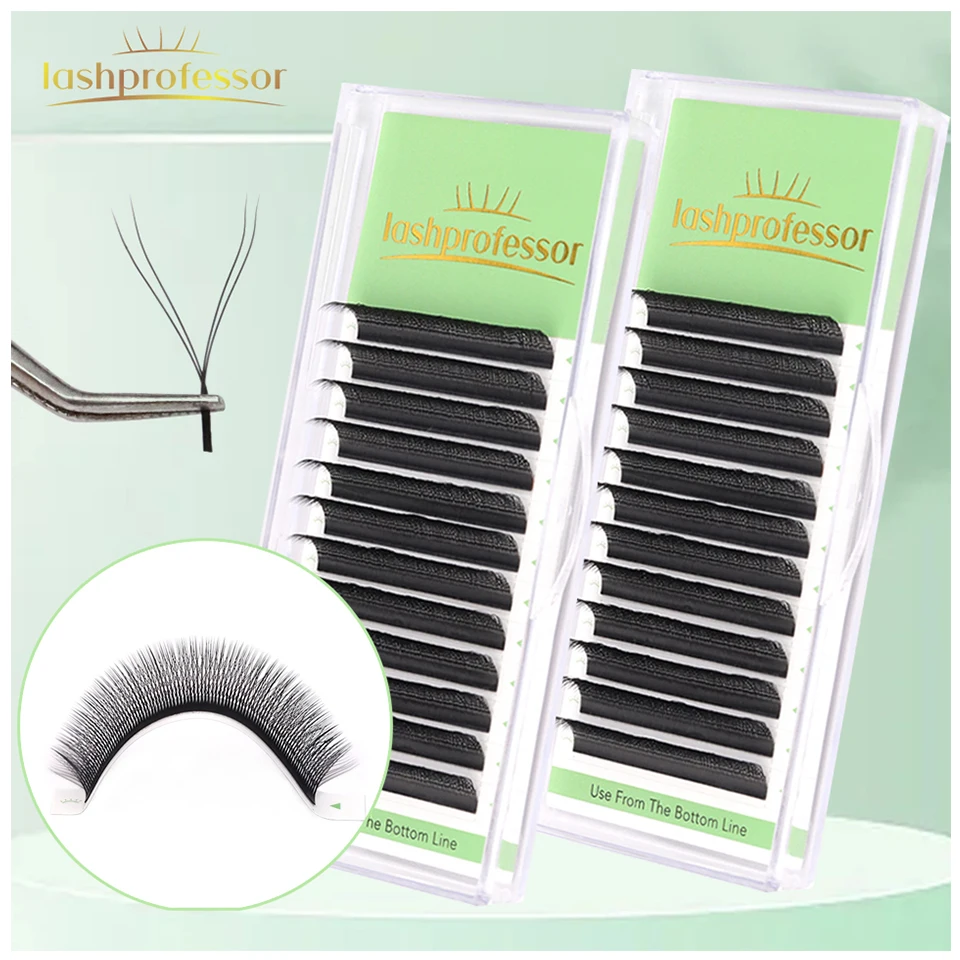 

W Shaped Bloom 2D 3D 4D 5D Automatic Flowering Eyelash Extensions Spike Premade Fans Soft Light YY Individual Eyelashes Cillios