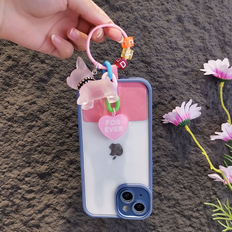 Phone Anti-lost Lanyard Keys Creative Cartoon Puppy Doll Pendant Pendant Keychain RoundUniversal Clip Mobile Phone L