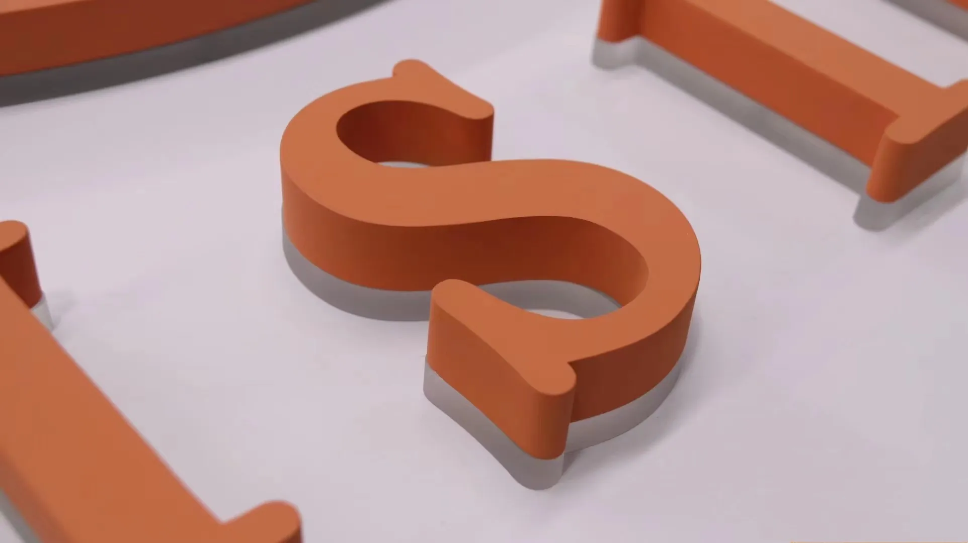 네온 3D 로고 사인, 아크릴 채널 문자 사인
