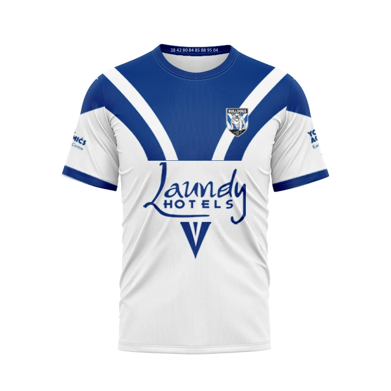 thumbnail image 1 of Nueva camiseta de local/local/visitante de los Canterbury Bankstown Bulldogs 2024, camiseta de rugby, camiseta de entrenamiento (nombre y número personalizados), 1 of 4