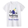 Boy Birthday Number Name Cartoon T Shirt Number 1 2 3 4 5 6 7 8 9 Graphic Kids Clothes Children Birthday T-shirts Funny Gift 5