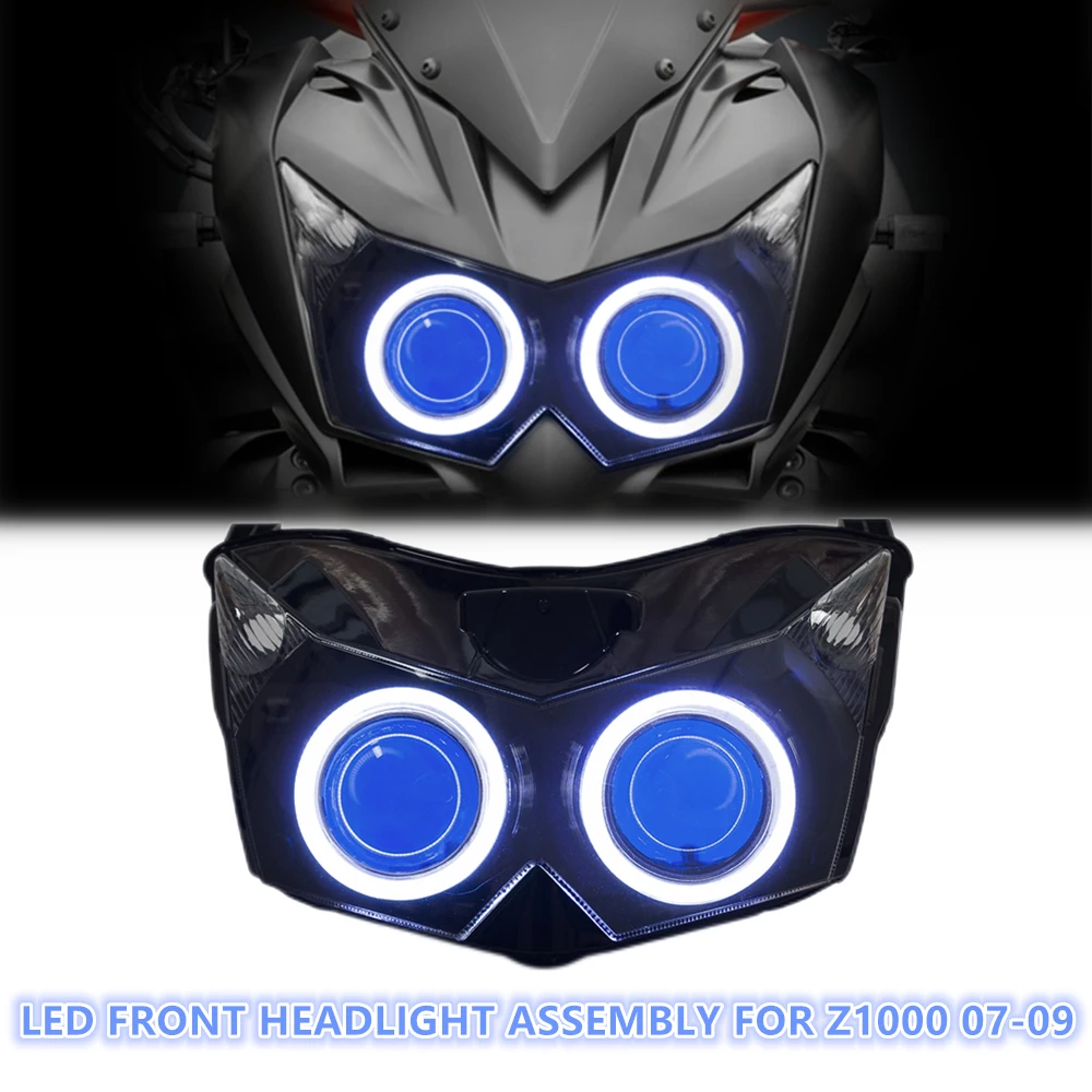 Conjunto de faros delanteros LED para motocicleta, 2007 2009 para