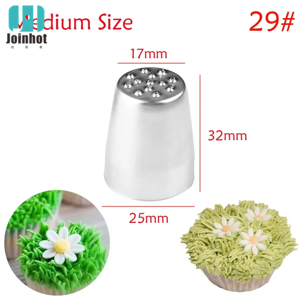 Cake Icing Nozzles Grass Cream Icing 3pcs/set Cupcake Head Cake Decorating Stainless Steel Pastry Decor Tip Piping