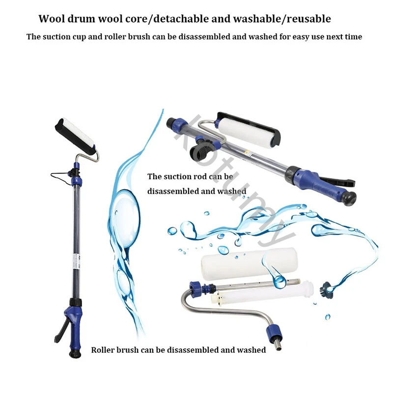 Telescopic Latex Paint Roller Brush Machine Latex Paint Wall Brushing Artifact Wall Paint Roller Tool