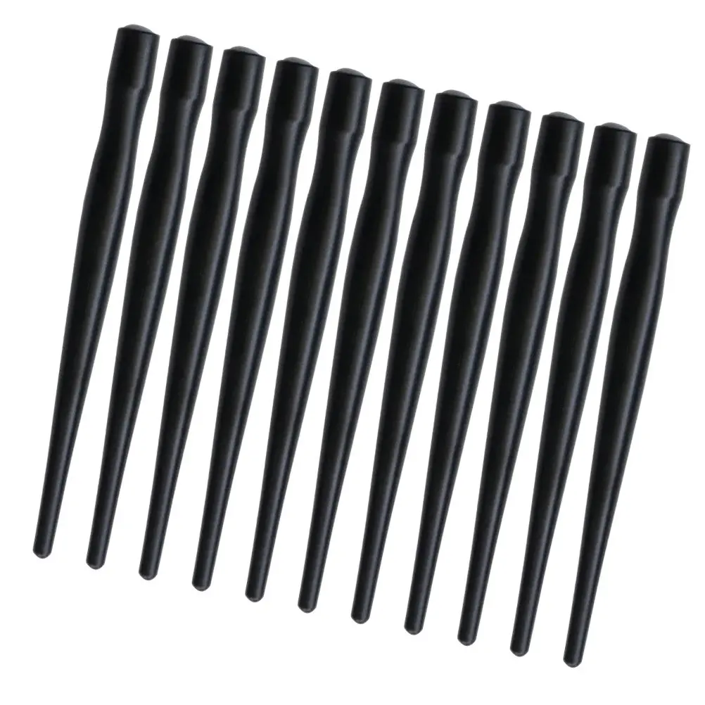 15Pcs 검은 색 플라스틱 서예 펜 홀더 전문 딥 펜 펜촉 홀더 쉬운 그립 부드러운 표면 가벼운 휴대용 드로잉