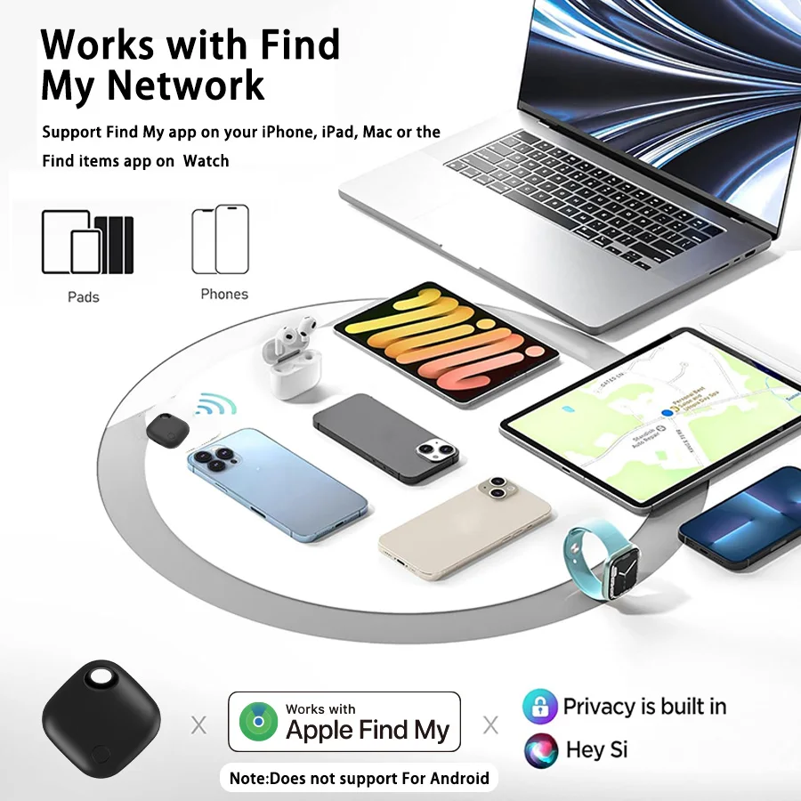 Universal Bluetooth Tracker with USB-C Charging - Anti-Lost Locator