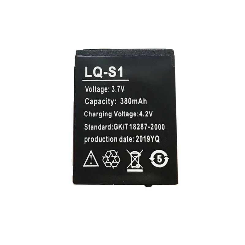 3.7V rechargeable battery 380mAh rechargeable battery Fit smart watch fashion meter QW09 DZ09 A1 W8 X6 V8 lithium battery LQ-S1