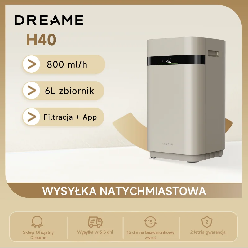 Nawilżacz powietrza Dreame H40 Humidifier z Polski za $143.73 / ~557zł