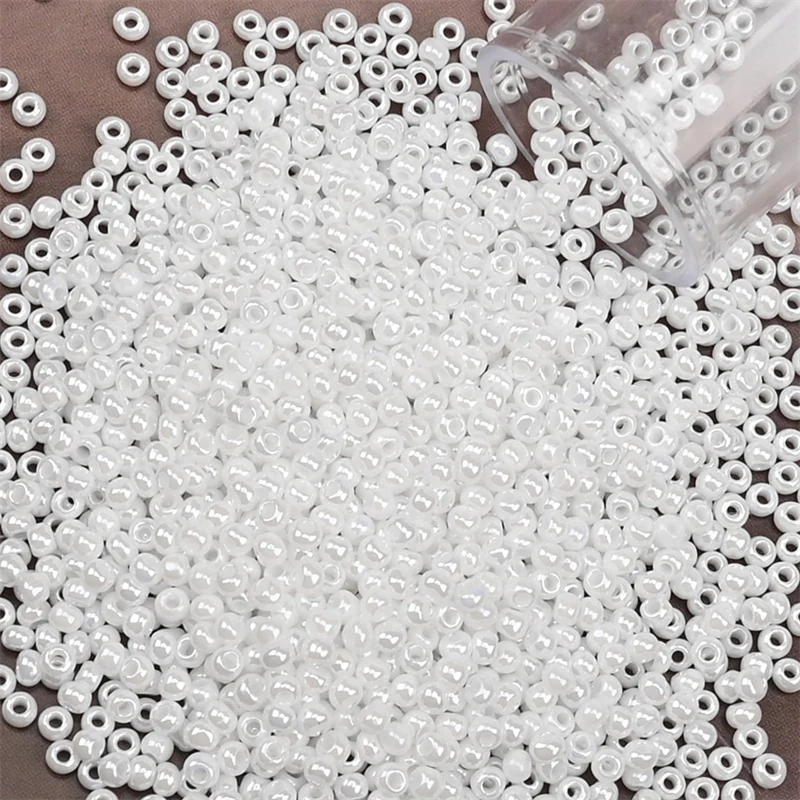 1200 Stück 2 mm tschechische Glas-Mini-Perlen, Perlenfarbe, kleine Pony-Perlen für Handwerk, Schmuckherstellung, DIY-Nähperlen – Detail 6
