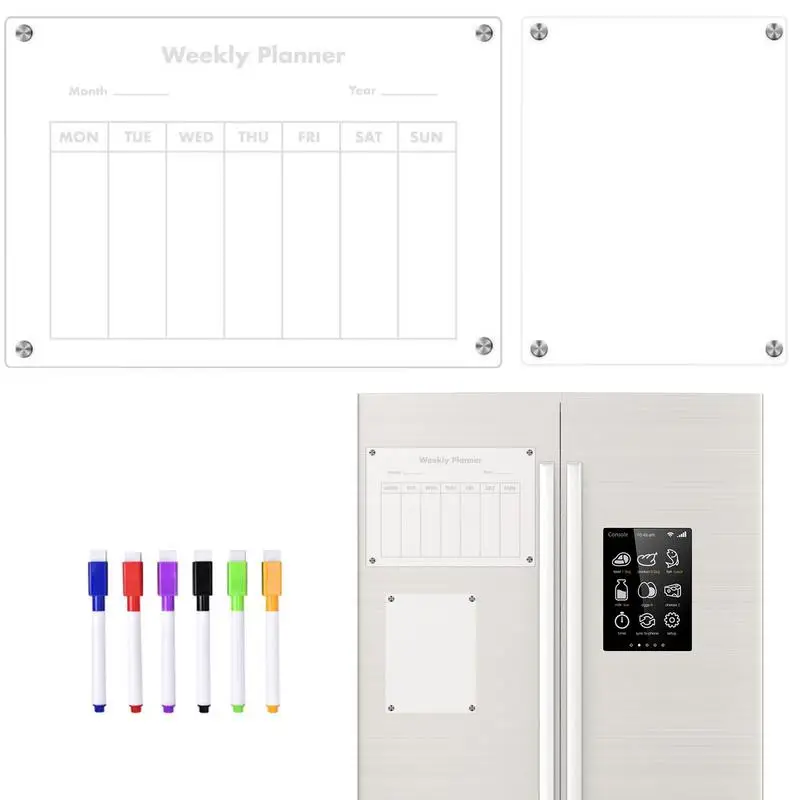 

Magnetic Whiteboard Sticker Acrylic Whiteboard For Notes Portable Magnetic Refrigerator Dry Erase Board Calendar For Wall School