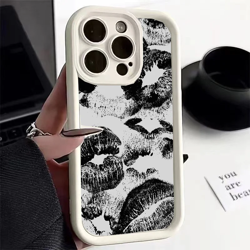 Lips Kiss Print Phone Case