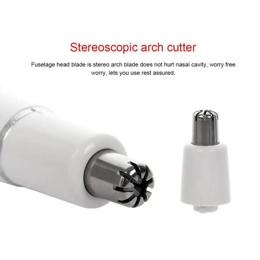 Nose Hair Trimmer Electric Removal Dual-blade Clipper Razor Shaver Trimmer Epilator High Quality Eco-Friendly Eyebrow Trimmer 3