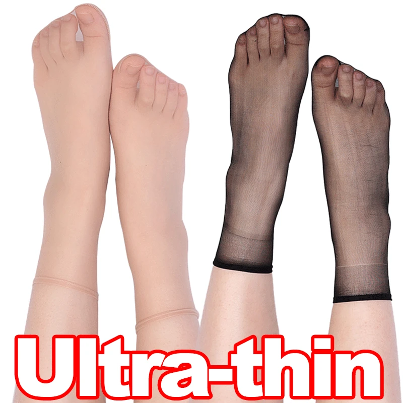 

1/5pairs Summer Transparent Ultra-thin Socks Crystal Women Socks Elastic Thin Silk Female Ladies Invisible Ankle Short Socks