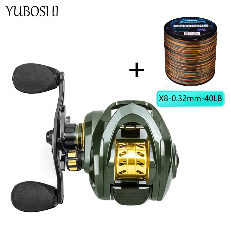 

New 8kg Max Drag EVA Grip Saltwater Baitcasting Fishing Reel 13+1BB High Speed Carp Durable Fishing Coil