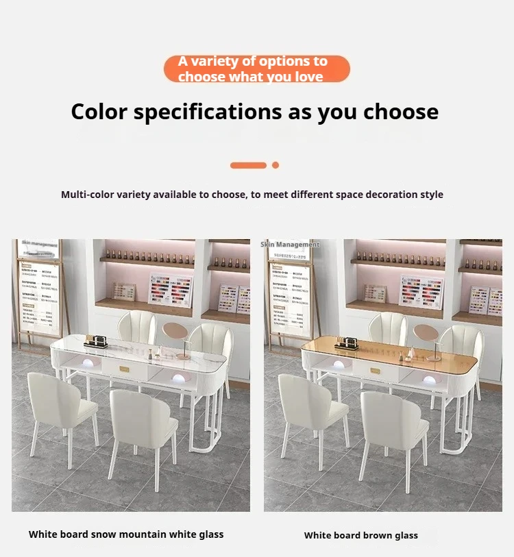 Description Picture 3 of itemCorner Tables Nail Salon Furniture Desk Pedicure Nails Professional Table Makeup Organizer Manicure mesas de manicura nail desk