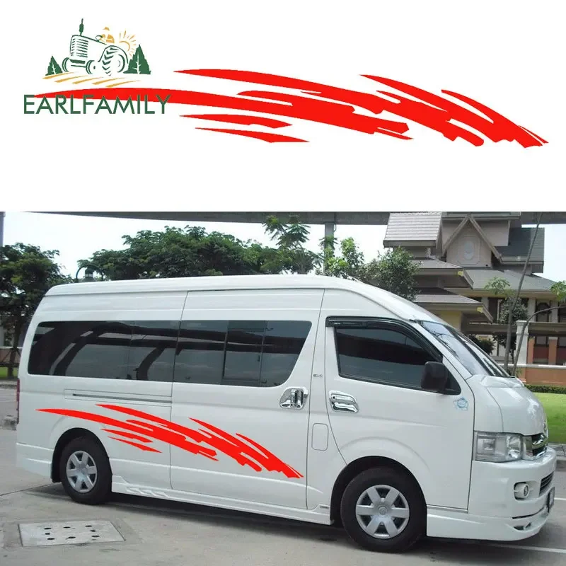 

EARLFAMILY 150 см x 22,5 см 2x полоса граффити графика автомобильные наклейки автофургон автодом дом Кемпер фургон виниловые наклейки Вито транзитный внедорожник