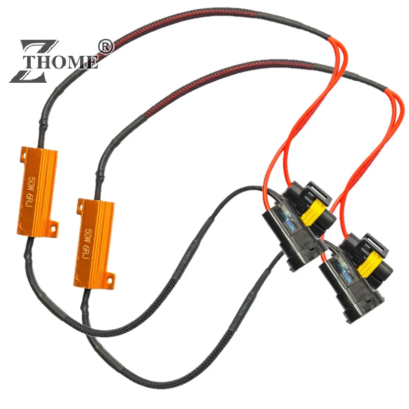 Ricailong Car Fog Lamp Decoder H8 Resistance Line 9006 H11 H7 Decoding Resistor