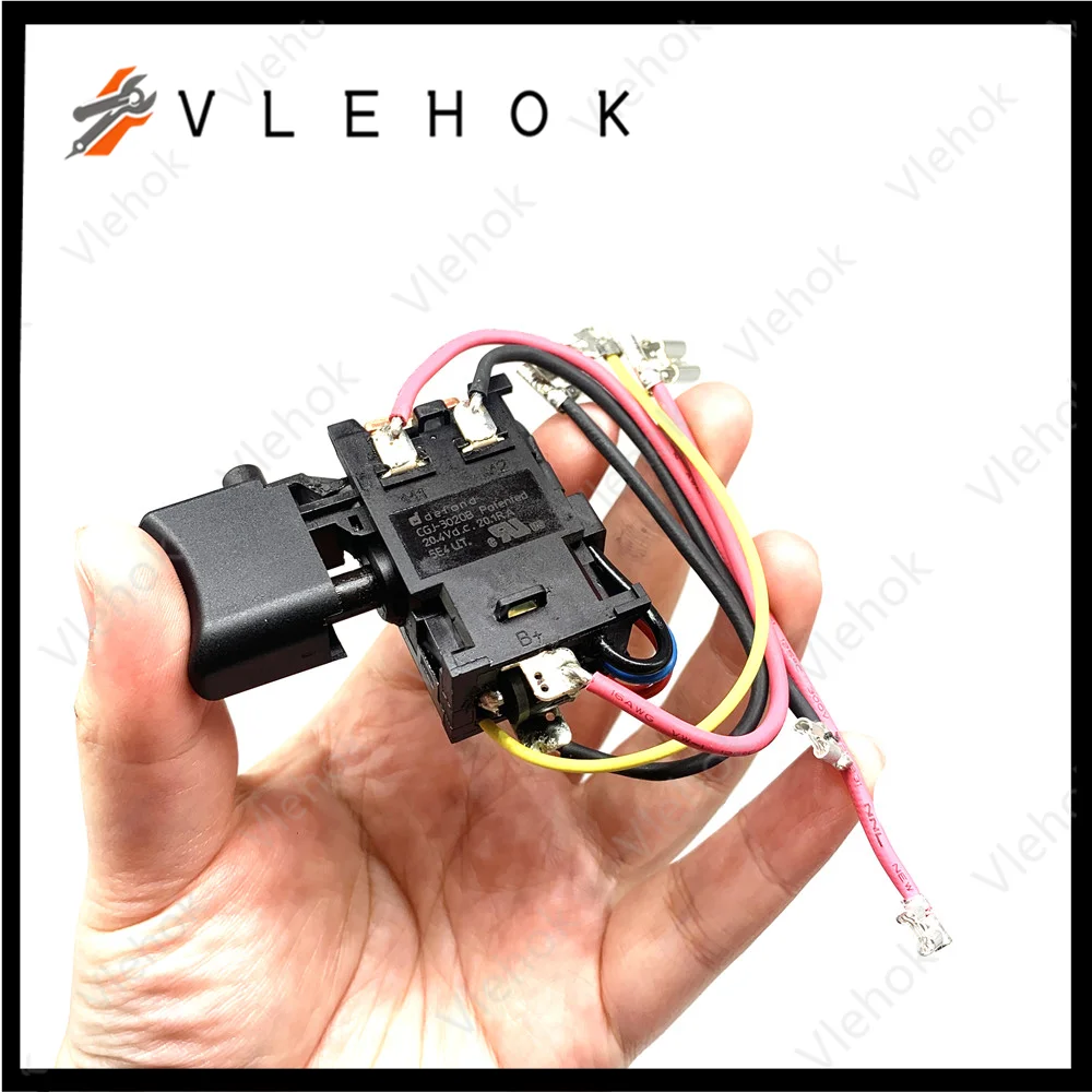 Interruttore Per Makita Hp457D Df457Dwe Df457D Hp347D Df347D Hp457 Df347Dwe 638887-6 Strumento Di Potere Accessori Elettrici Strumenti Di Parte