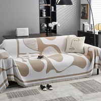 Luxury Soft Chenille Sofa Towel Anti-scratch Furniture Protective Cover Universal 1/2/3/4 Seater Couch Cover for Living Room 1