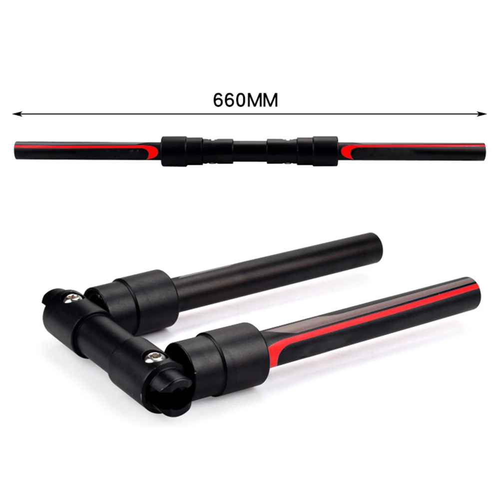 Bicycle Handlebar Aluminum Alloy Folding Bike Electric Bicycle Handlebar 25.4mm MTB Mountain Bike Handlebars Flat Foldable Bar 560mm 660mm
