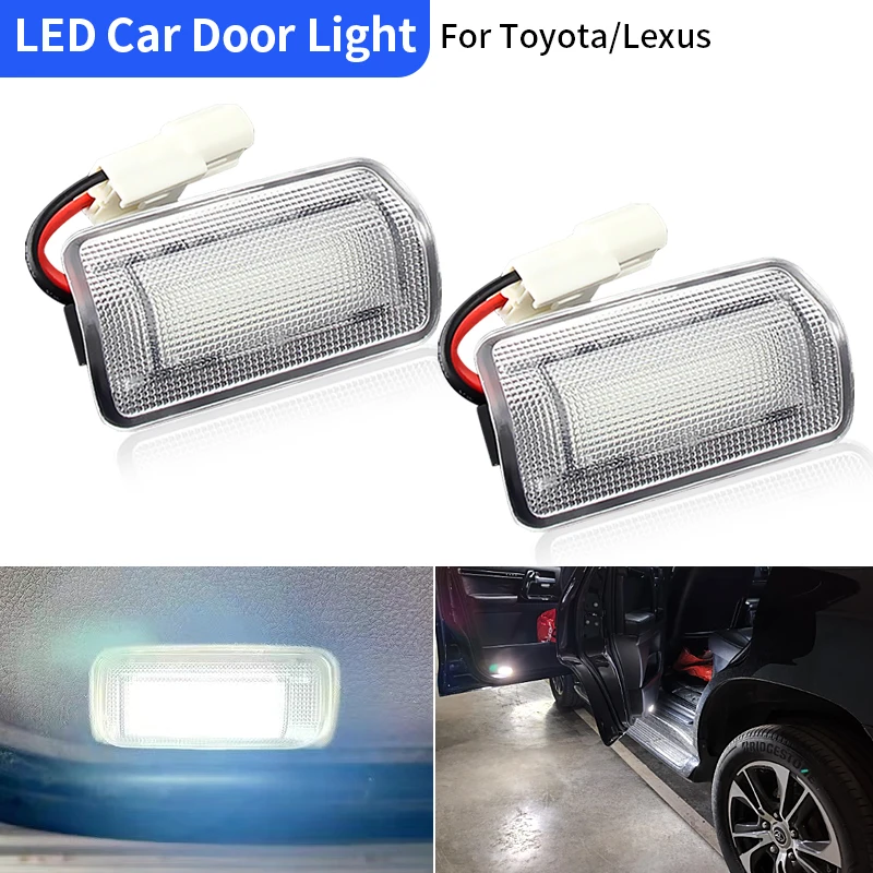 Super-Bright-6000K-White-Car-LED-Door-Panel-Courtesy-Light-For-TOYOTA ...