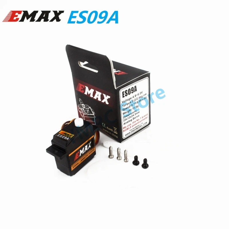 

4PCS EMAX ES09A 11.6g Plastic Gear Analog Specific Swash Mini Servo for 450 Helicopters FPV Racing Drone Fixed Wing Airplane