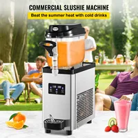 VEVOR Commercial Slushy Machine, 6L 25 Cups Single-Bowl, 300W Stainless Steel Margarita Smoothie Frozen Drink Maker, for Cafes 2