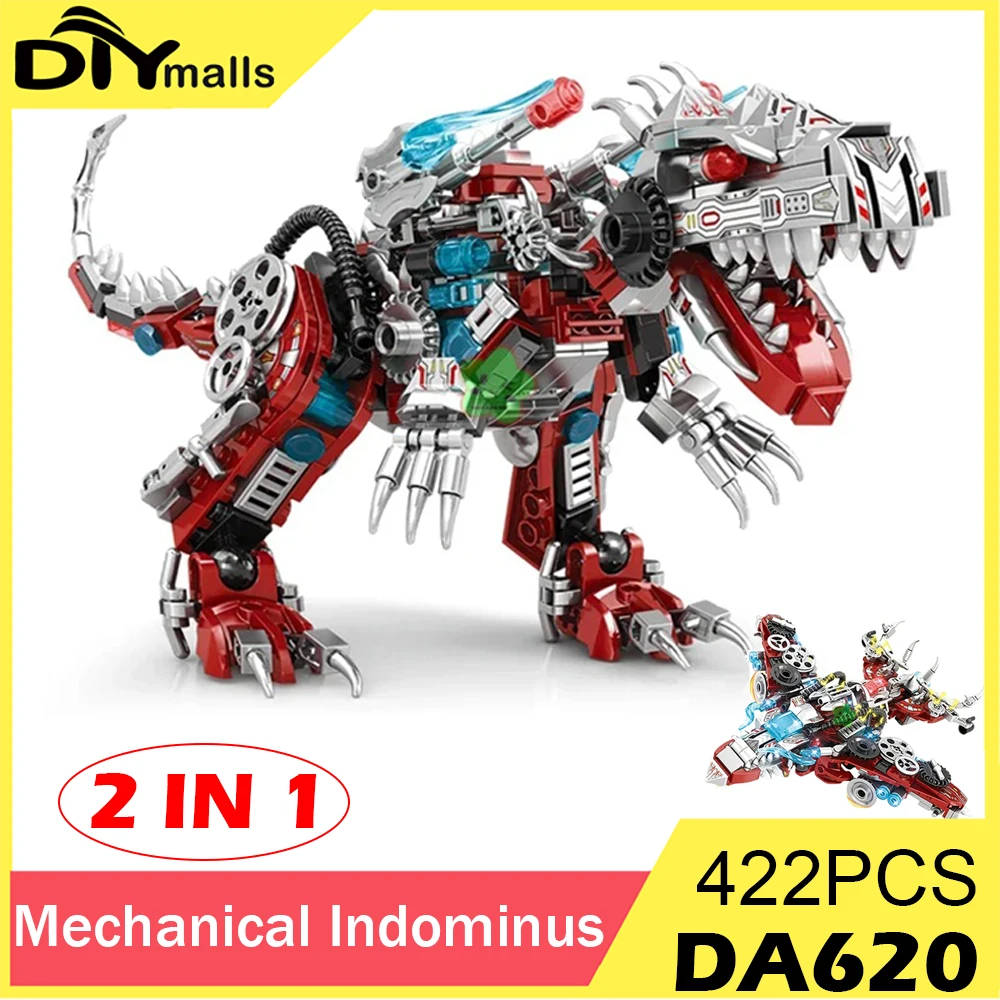 2IN1 Jurassic Mechanical Indominus Rex Dinosaur World Model