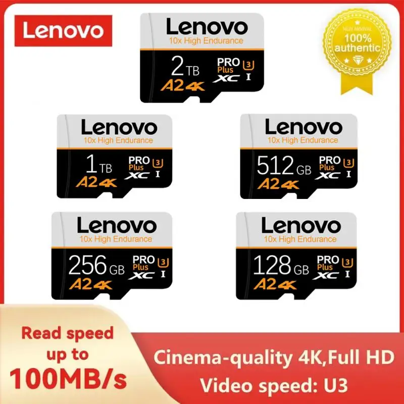 Lenovo 2Tb Sd Memory Card 128Gb Sd/Tf Flash Card Mini Sd Card Uhs-1 Flash Memory Card Con Adattatore Gratuito Per Nintendo 64 Game