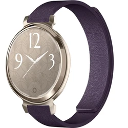Magnetic Silicone Loop Strap - 14mm Comfortable Wristband Bracelet Accessory - Garmin Lily 2 14mm (Plum color)