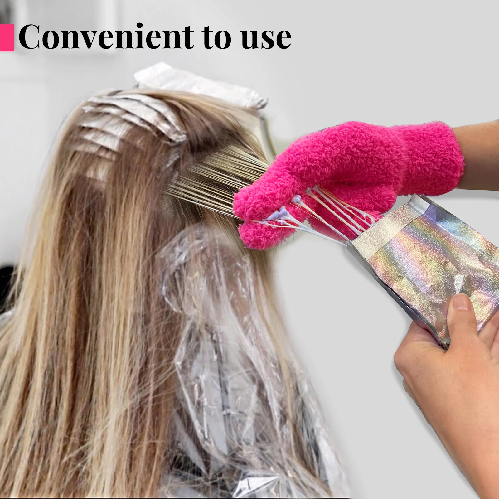 Bleach Gloves Nylon Hair Straightener Perm Curling Hairdressing Heat