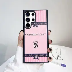 Victoria's Secret Luxe Pink Phone Case - Premium PC+TPU Cover - Galaxy S24plus (Black1)
