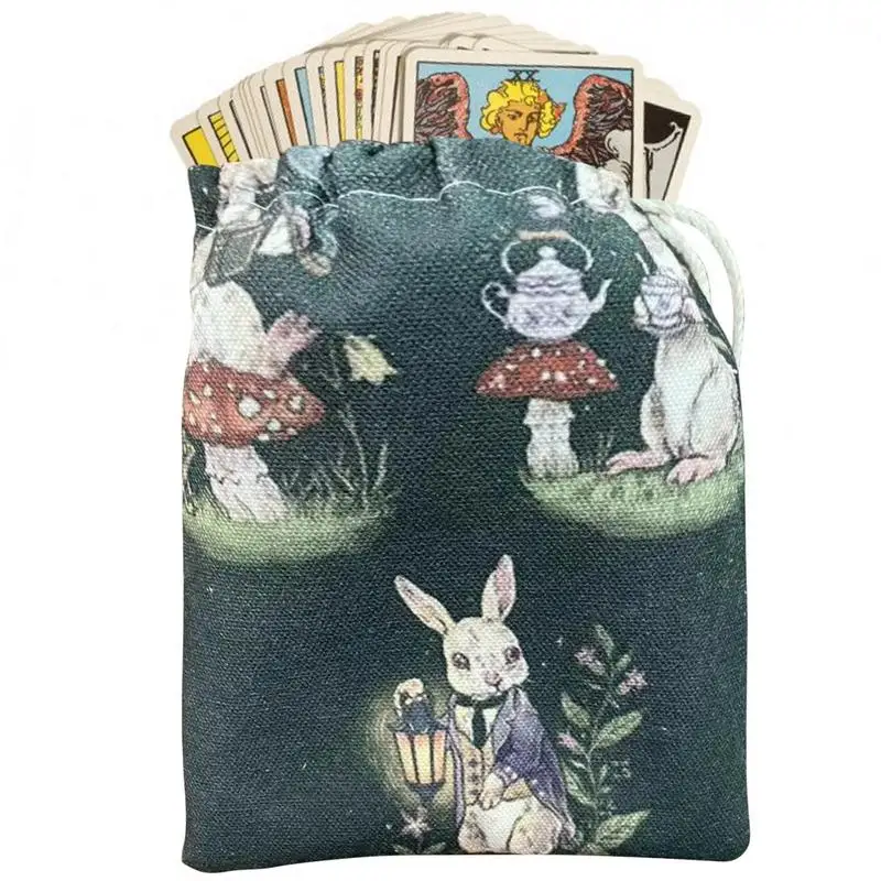 

Тканевый Органайзер Tarot держатель для карт для небольших предметов, легко носить с собой, товары для хранения Таро для ежедневных семейных волшебников
