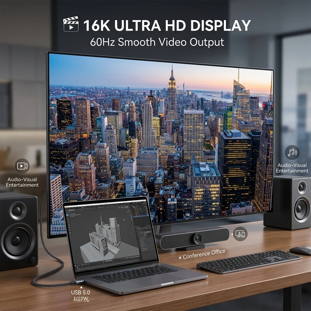 Ultra High-Speed USB-C to C Cable - 240W Fast Charging & 80Gbps Data Transfer