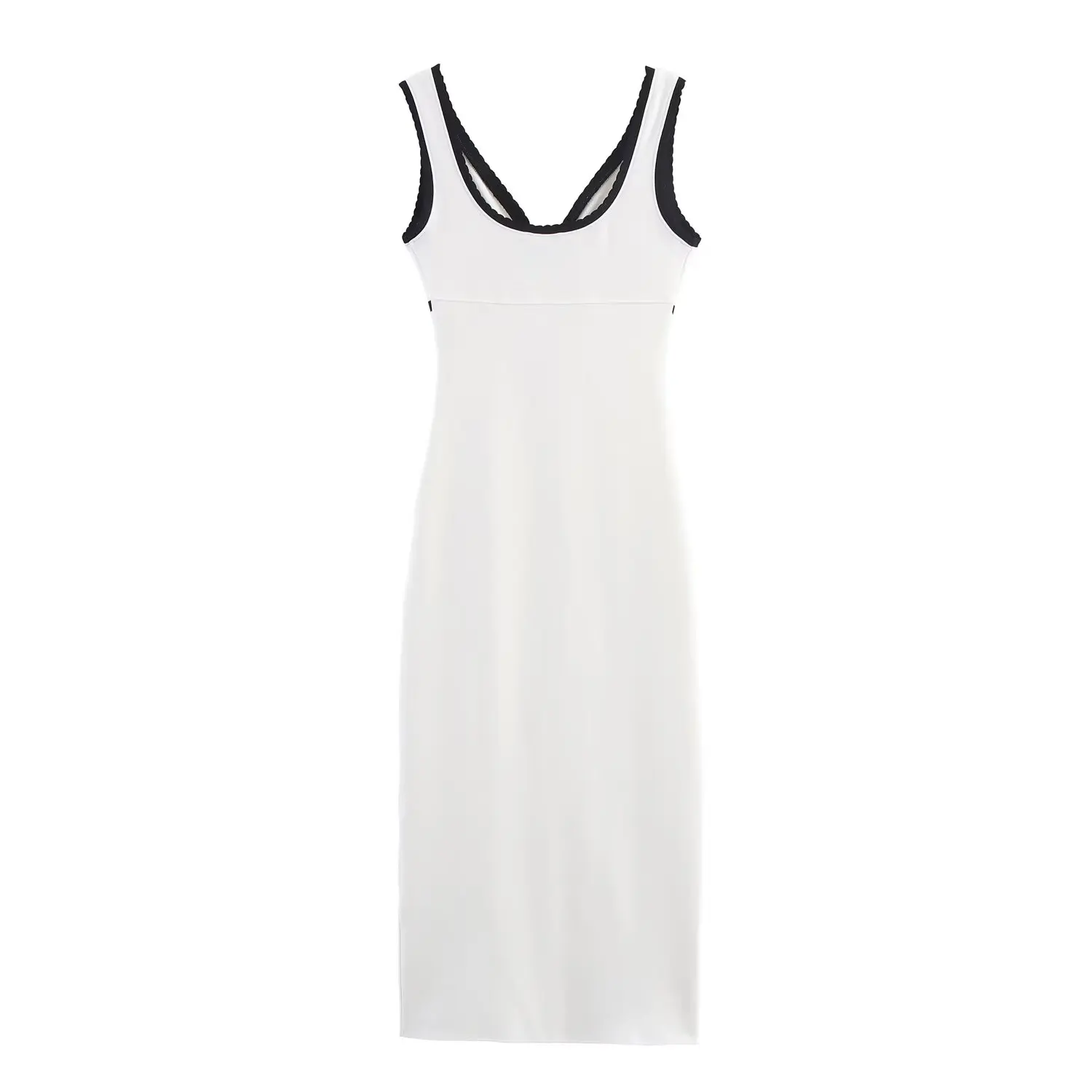 Women Backles Knitted Slip Dress Female Summer Solid Sleeveles V-Neck Slim Dress Holiday Beach Midi Dress Lady Sexy Party Dress