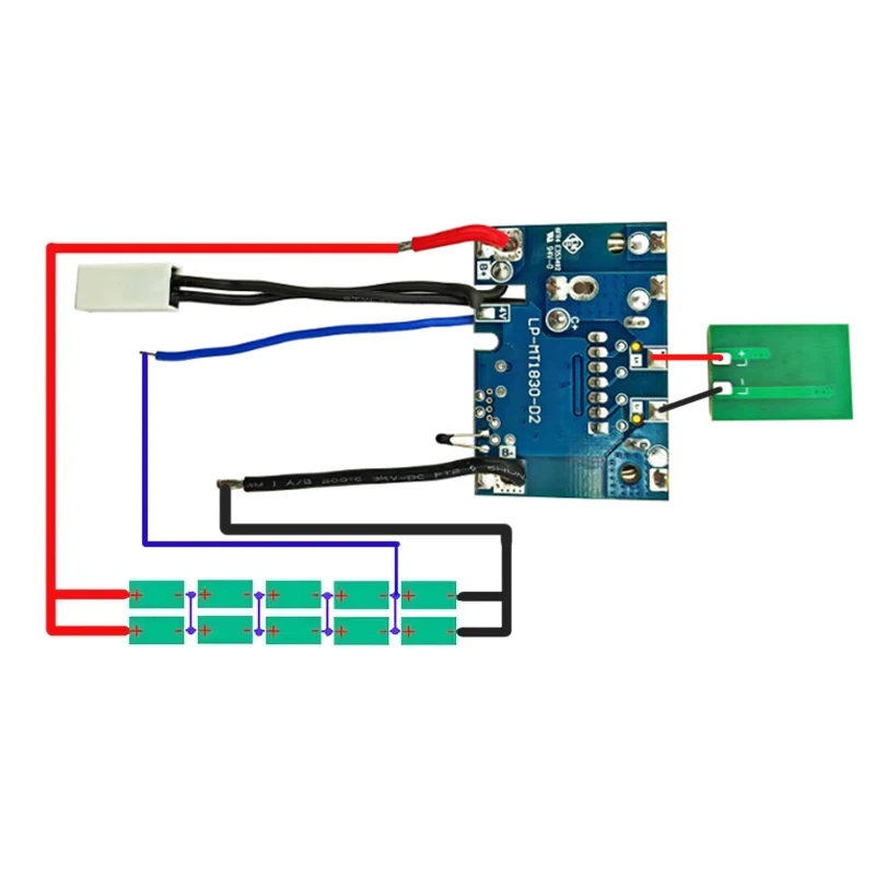 MAKITA 18V 리튬 이온 배터리 케이스 박스 BSM PCBA 충전 보호 회로 기판 BL1830 6.0Ah LED 리튬 이온 배터리 표시기