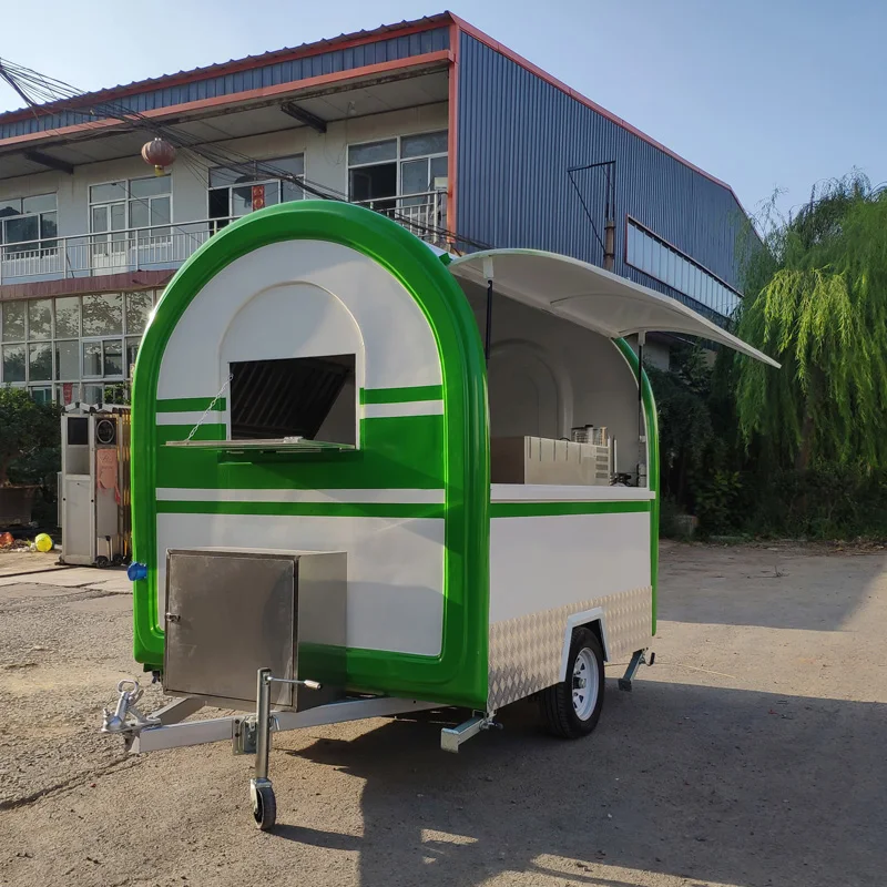 2022 Nuovo Stile Full Size Story Mobile Bar Trailer Food Ice Cream Cooler Carrello Mobile Food Push Cart In Nuova Zelanda