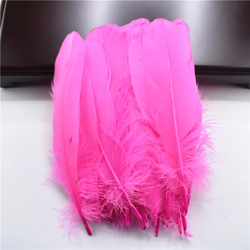 Goose Feathers for Needlework 15-20cm Colorful Feather Decor Diy Crafts Material Handicraft Wedding Accessories Decoration Plume