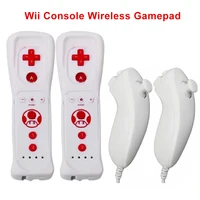 1 pair with Nunchuck Controller Set Motion Plus Remote Controller Wii Remote Controller Gamepad for Nintendo Wii Games Control
