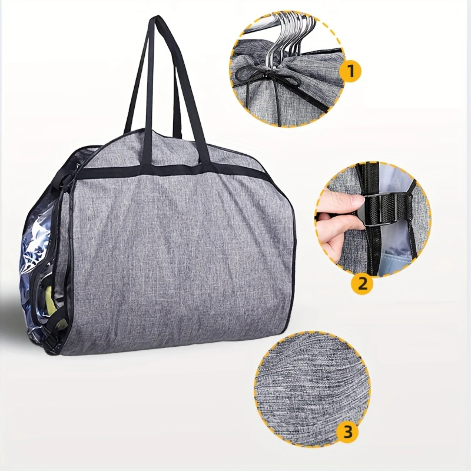 Heavy-Duty 300D Oxford Cloth Travel Bag-Foldable, Portable Solution For Clothes & More