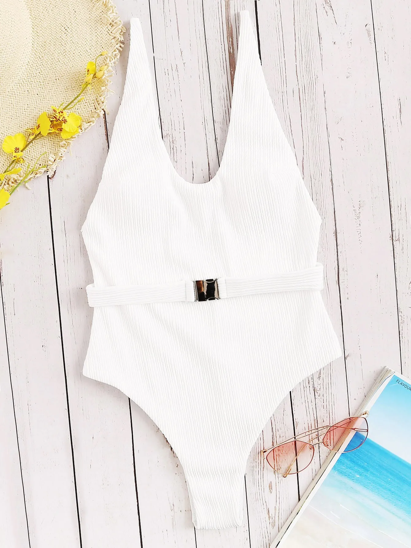 2022 New One Pieces Sexy Summer Women's Swimwear Solid Color One Pieces