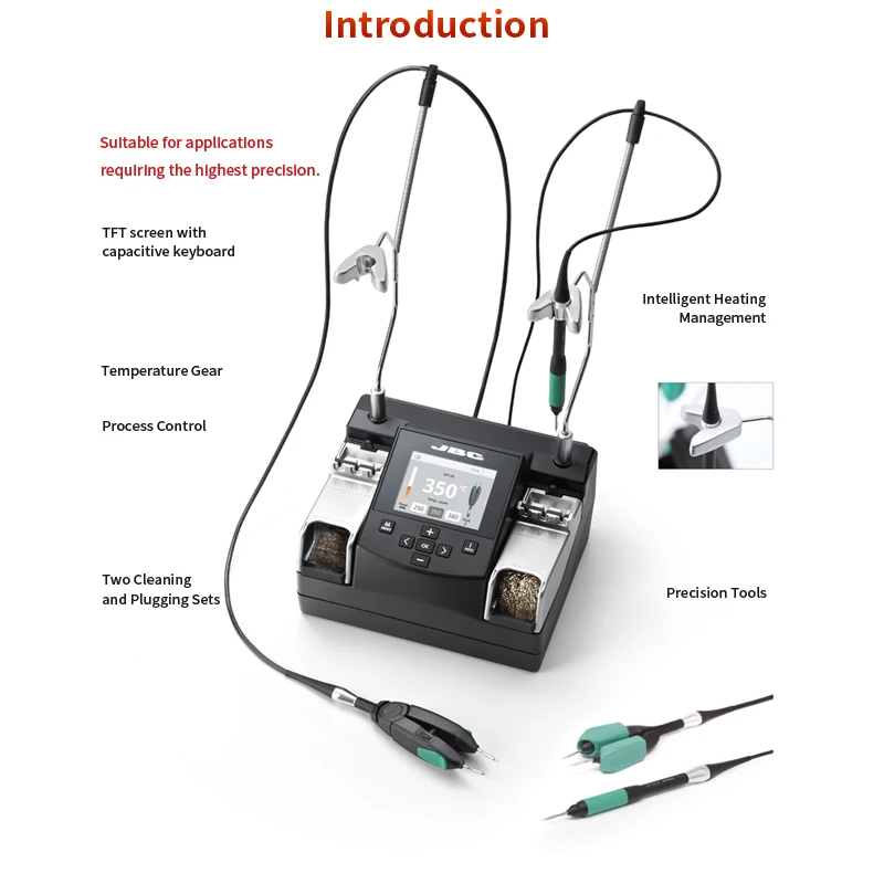 Original JBC Nano Rework Soldering Station NASE NT115 Handle NP115 Tweezer Clip NANE 2 NT115 Pen BGA IC SMT Component
