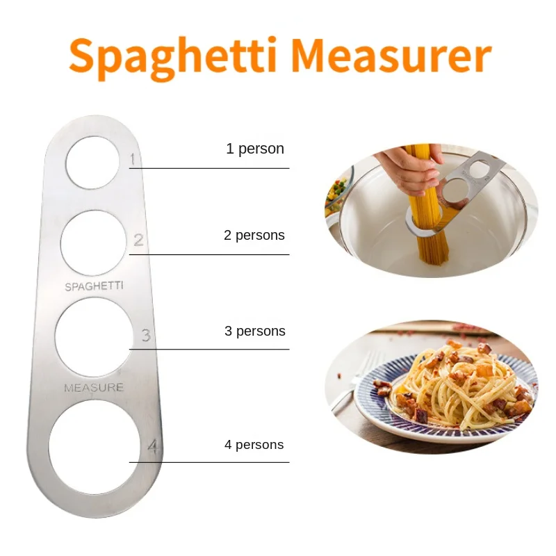 4 Holes Spaghetti Measurer Pasta Noodle Measure Cook Kitchen Ruler